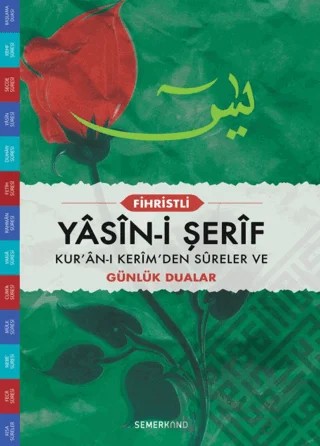 Fihristli Yasin-i Şerif – Ahmet Kasım Fidan – Semerkand Yayınları kitap kapağı