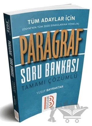 Tüm Adaylar İçin Paragraf Tamamı Çözümlü Soru Bankası – Yusuf Bayraktar – Benim Hocam Yayınları kitap kapağı