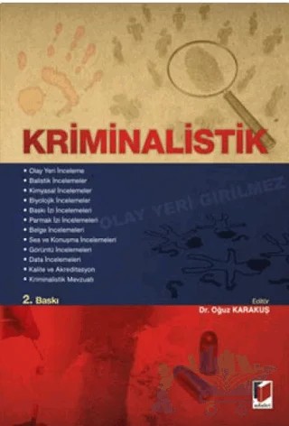Kriminalistik – Oğuz Karakuş – Adalet Yayınevi kitap kapağı