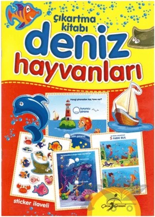 Deniz Hayvanları - Çıkartma Kitabı – Kolektif – Çocuk Gezegeni kitap kapağı