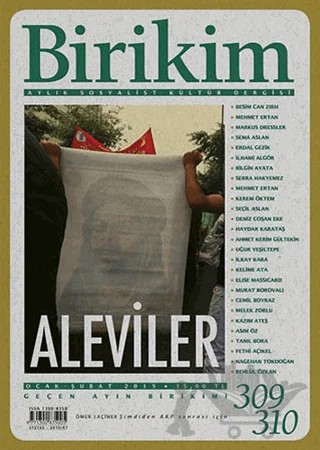 Birikim Aylık Sosyalist Kültür Dergisi Sayı: 309 - 310 – Birikim Yayınları kitap kapağı