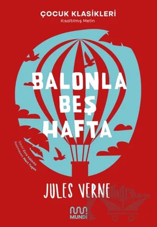 Balonla Beş Hafta – Jules Verne – Mundi kitap kapağı