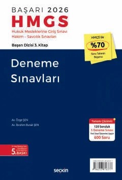 Başarı – HMGS Deneme Sınavları Hukuk Mesleklerine Giriş Sınavı Hakim – Savcılık Sınavları – Özge Şen, İbrahim Burak Şen – Seçkin Yayıncılık kitap kapağı