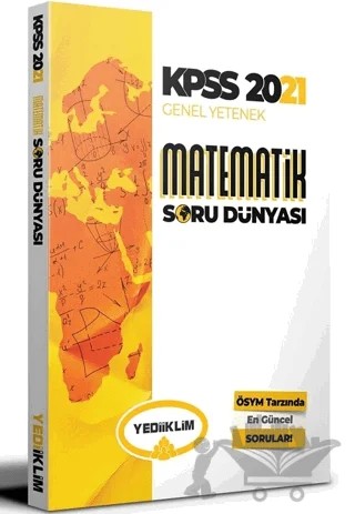 2021 KPSS Matematik Soru Dünyası – Kolektif – Yediiklim Yayınları kitap kapağı