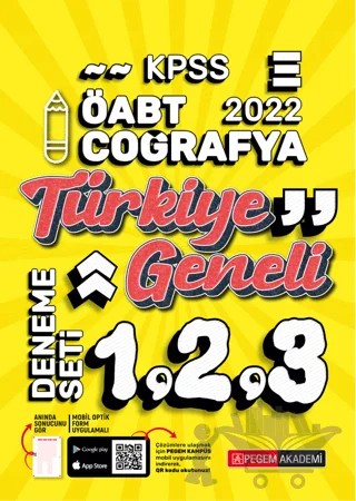 2022 KPSS ÖABT Coğrafya 1-2-3 Türkiye Geneli (3'lü Deneme) – Kolektif – Pegem Akademi Yayıncılık kitap kapağı