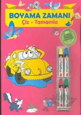 Boyama Zamanı: Çiz - Tamamla – Kolektif – Parıltı Yayınları kitap kapağı