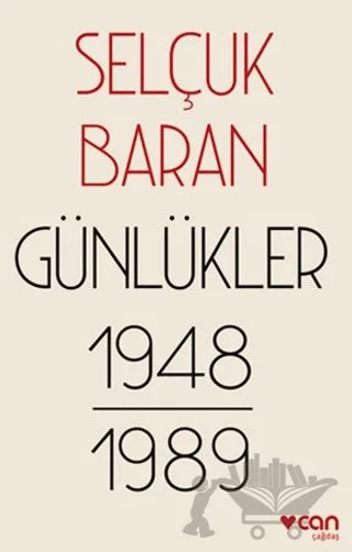 Günlükler (1948-1989) – Selçuk Baran – Can Yayınları kitap kapağı