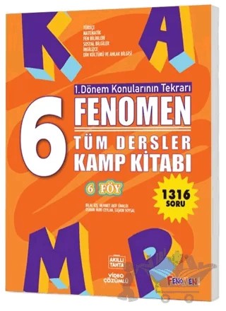 6. Sınıf Tüm Dersler Kamp Kitabı – Kolektif – Fenomen Yayınları kitap kapağı