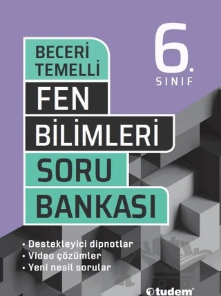 6. Sınıf Fen Bilimleri Beceri Temelli Soru Bankası – Kolektif – Tudem Yayınları - Bayilik kitap kapağı