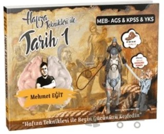 Mehmet Eğit KPSS TYT AYT Hafıza Teknikleri İle Tarih -1 – Mehmet Eğit – Eğit Akademi kitap kapağı