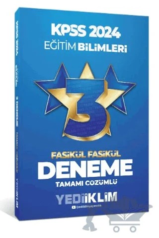 2024 KPSS Eğitim Bilimleri Tamamı Çözümlü 3 Yıldız Fasikül Deneme – Kolektif – Yediiklim Yayınları kitap kapağı