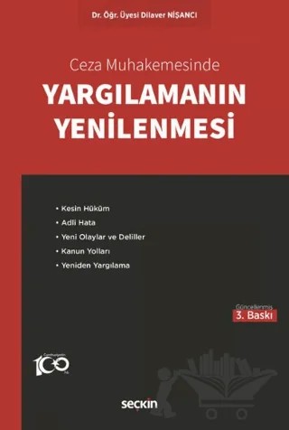 Yargılamanın Yenilenmesi – Dilaver Nişancı – Seçkin Yayıncılık kitap kapağı