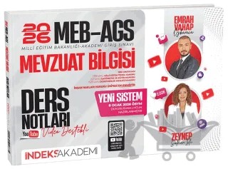 2026 MEB-AGS Mevzuat Bilgisi Video Ders Notları – Emrah Vahap Özkaraca, Zeynep Salman İçli – İndeks Akademi Yayıncılık kitap kapağı