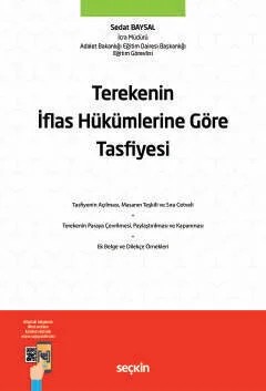 Terekenin İflas Hükümlerine Göre Tasfiyesi – Sedat Baysal – Seçkin Yayıncılık kitap kapağı