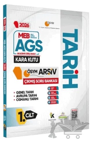 2026 MEB-AGS TARİH’in Kara Kutusu 1.Cilt (Genel ve Osmanlı Tarihi) ÖSYM Çıkmış Çözümlü Soru Bankası – Kolektif – Karakutu Yayın kitap kapağı