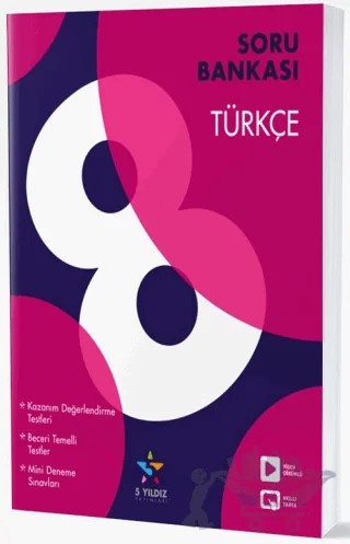 8. Sınıf Türkçe Soru Bankası – Kolektif – 5 Yıldız Yayınları kitap kapağı