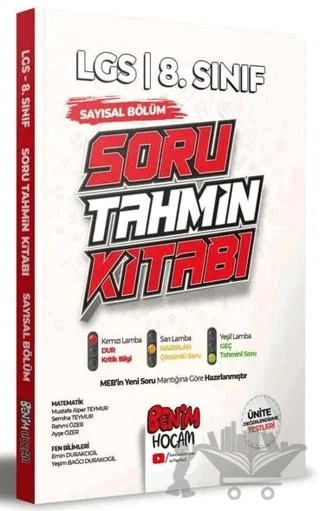 LGS Sayısal Bölüm Konu Özetli Soru Tahmin Kitabı – Kolektif – Benim Hocam Yayınları kitap kapağı