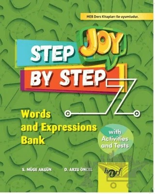 Step By Step Joy 7. Sınıf Words and Expressions Bank – Kolektif – Harf Eğitim Yayıncılık kitap kapağı