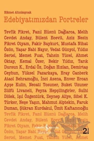 Edebiyatımızdan Portreler – Hikmet Altınkaynak – İş Bankası Kültür Yayınları kitap kapağı