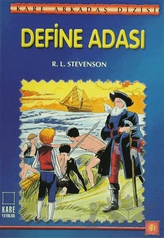 Define Adası – Robert Louıs Stevenson – Kare Yayınları kitap kapağı