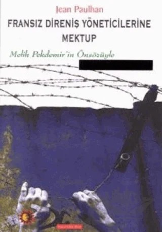 Fransız Direniş Yöneticilerine Mektup – Jean Paulhan – Ütopya Yayınevi kitap kapağı