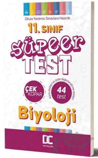 11. Sınıf Biyoloji Süper Test Çek Kopar – Kolektif – Doğru Cevap Yayınları kitap kapağı