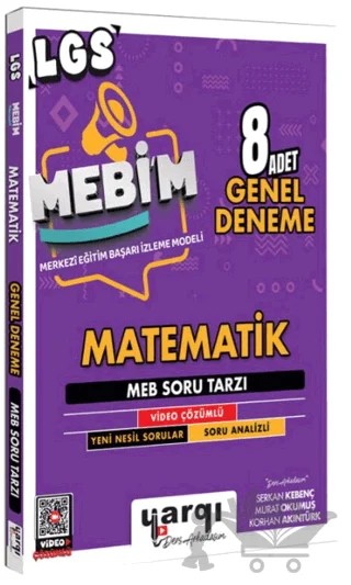 8. Sınıf LGS MEBİM Matematik 8 Adet Genel Deneme – Kolektif – Yargı Yayınevi kitap kapağı
