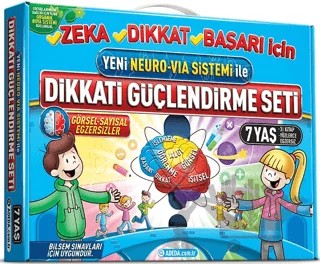 Dikkati Güçlendirme Seti 7 Yaş - Yeni Neuro - Via Sistemi İle – Kolektif – Adeda Yayınları kitap kapağı