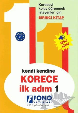 Korece İlk Adım 1 – Şehriban Karacan – Fono Yayınları kitap kapağı
