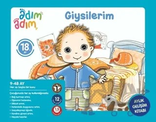 Giysilerim - 18. Ay Gelişim Kitabı – Kolektif – Adım Adım Bebek Eğitimi kitap kapağı