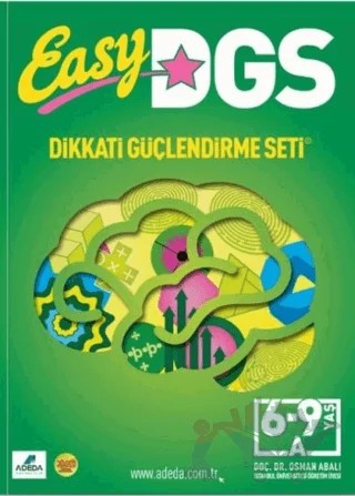 Easy Dikkati Güçlendirme Seti 6-9 Yaş A – Osman Abalı – Adeda Yayınları kitap kapağı
