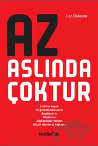 Az Aslında Çoktur – Leo Babauta – MediaCat Kitapları kitap kapağı