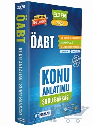 2020 ÖABT Din Kültürü ve Ahlak Bilgisi Elzem Serisi Konu Anlatımlı Soru Bankası – Kolektif – DDY Yayınları kitap kapağı