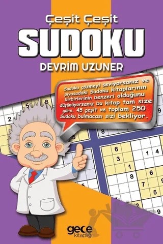 Çeşit Çeşit Sudoku – Devrim Uzuner – Gece Kitaplığı kitap kapağı