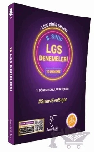 8. Sınıf LGS 1. Dönem Konuları 10 Deneme Sınavı Seti – Kolektif – Karekök Yayıncılık kitap kapağı