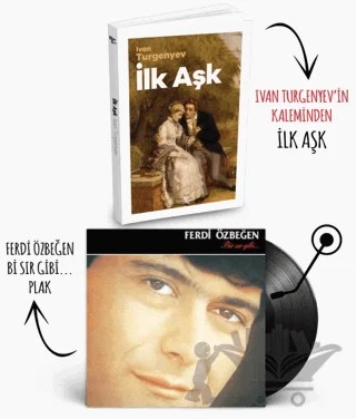 Plaklı Kitaplar - Ferdi Özbeğen - Bir Sır Gibi Plak – Ivan Sergeyeviç Turgenyev – Plak kitap kapağı