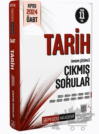 KPSS ÖABT Tarih Öğretmenliği Tamamı Çözümlü Çıkmış Sorular – Kolektif – Pegem Akademi Yayıncılık kitap kapağı