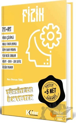 TYT AYT Fizik 5 Net Garanti – Hacı Dursun Tunç – Kriter Akademi kitap kapağı