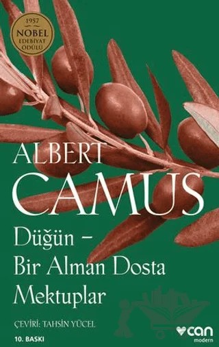 Düğün - Bir Alman Dosta Mektuplar – Albert Camus – Can Yayınları kitap kapağı