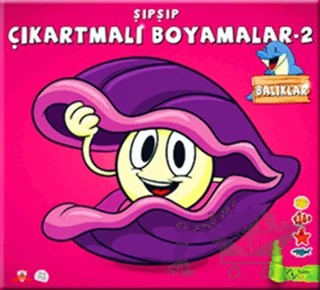 Şıpşıp Çıkartmalı Boyamalar 2 - Balıklar – Yağmur Bülbül – Kuzey Yayınları kitap kapağı
