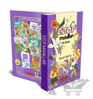 Ezop Masalları Seti Renkli Resimli Düz Yazılı – Kolektif – Bordo Ressam kitap kapağı