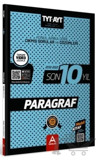 TYT AYT Paragraf Son 10 Yıl Soru ve Çözümleri – Kolektif – A Yayınları kitap kapağı