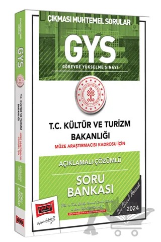 2024 T.C Kültür ve Turizm Bakanlığı Müze Araştırmacısı Kadrosu İçin Açıklamalı Çözümlü Soru Bankası – Kolektif – Yargı Yayınevi kitap kapağı