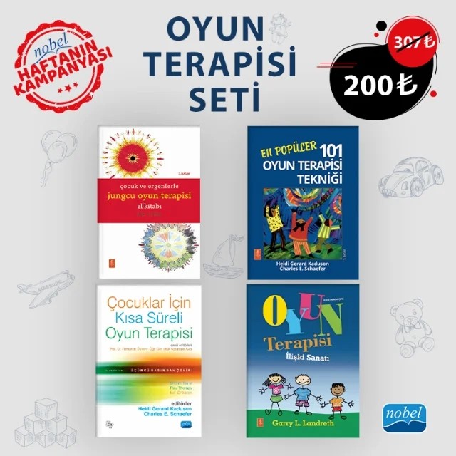 Oyun Terapisi Seti – Garry Landreth, Heidi Gerard Kaduson Charles E. Schaefer, Eric J. Green – Haftanın Kampanyası kitap kapağı