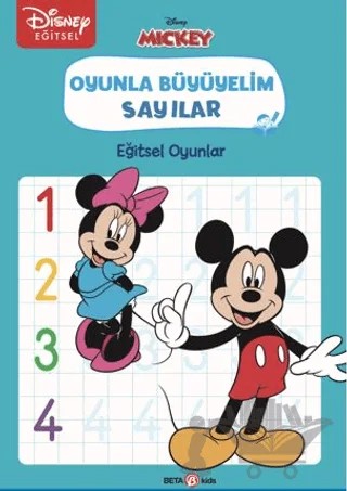 Disney Eğitsel Oyunla Büyüyelim Sayılar - Mickey – Kollektif – Beta Kids kitap kapağı