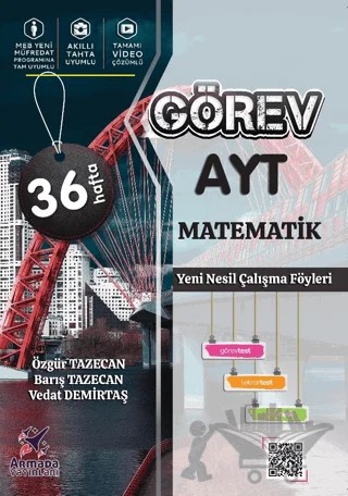 Armada Görev AYT Matematik Yeni Nesil Çalışma Föyleri – Özgür Tazecan, Barış Tazecan, Vedat Demirtaş – Armada Yayınları kitap kapağı