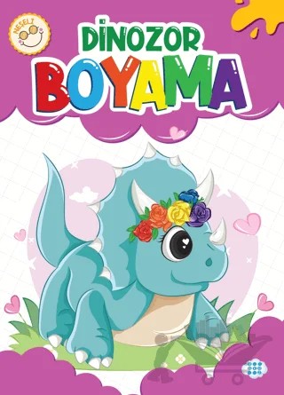 Neşeli Dinozor Boyama – Kollektif – Dokuz Çocuk kitap kapağı
