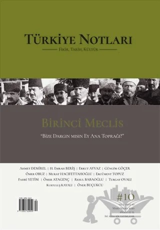 Türkiye Notları Fikir Tarih Kültür Dergisi Sayı: 10 – Türkiye Notları Dergisi Yayınları kitap kapağı