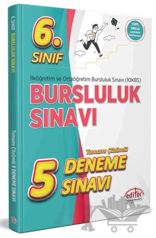 6. Sınıf Bursluluk Sınavı Çözümlü 5 Deneme Sınavı – Kolektif – Editör Yayınevi kitap kapağı