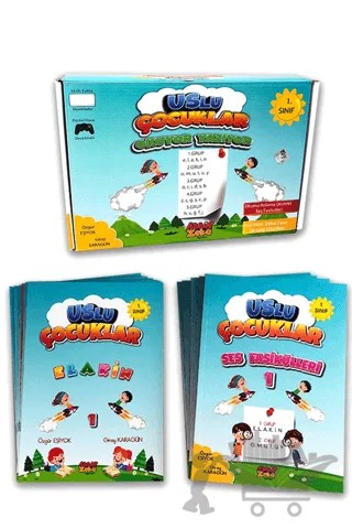 1. Sınıf Uslu Çocuklar - Okuyor Yazıyor - 13 Kitap – Özgür Eşiyok – Aktif Zeka Yayınları kitap kapağı